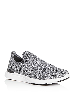 Apl Athletic Propulsion Labs Techloom Wave Two-way Running Sneakers In Gray/black/white
