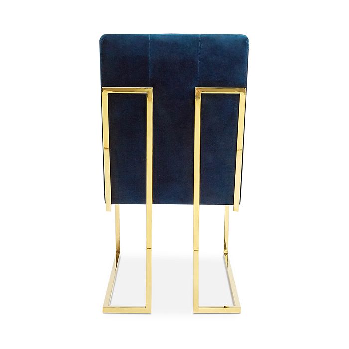 Shop Jonathan Adler Goldfinger Dining Chair In Lido/brass