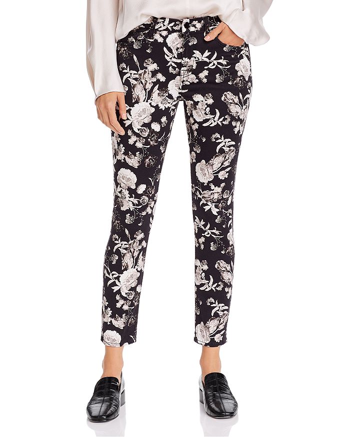 7 FOR ALL MANKIND JEN7 BY 7 FOR ALL MANKIND SKINNY ANKLE JEANS IN FRONTIER FLORAL,GS0514660B
