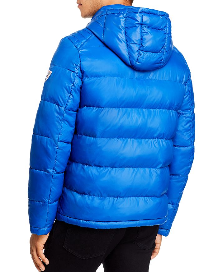 guess hooded puffer vest