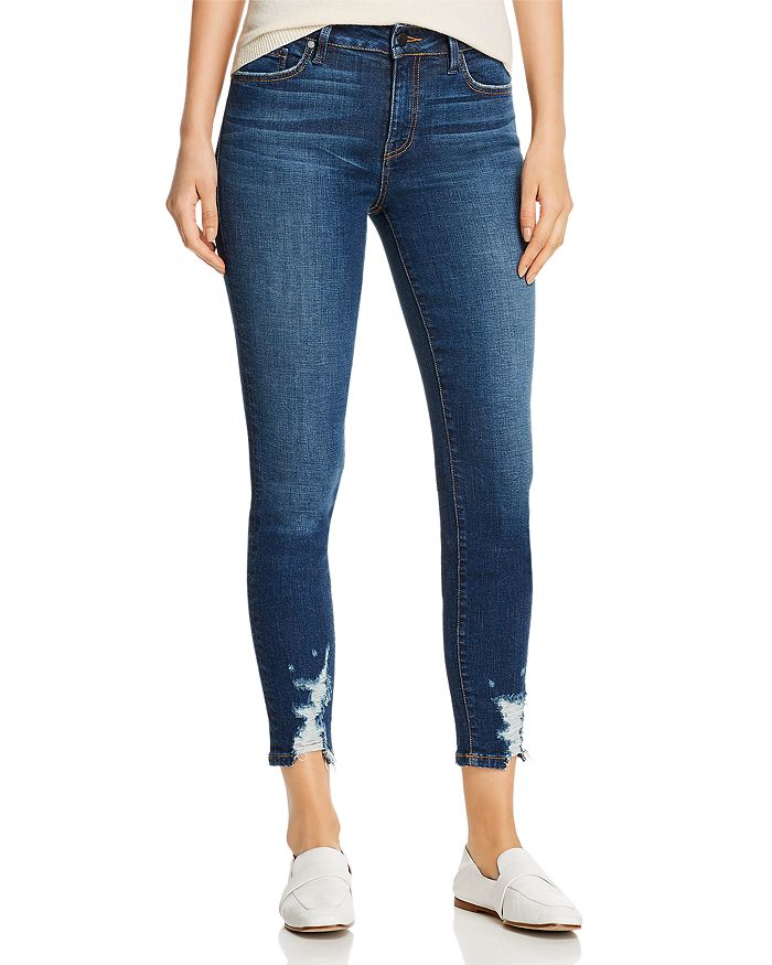 Level 99 Madison Distressed Cropped Jeans In Phase