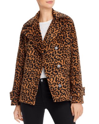 splendid leopard faux fur jacket