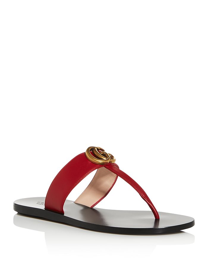 GUCCI WOMEN'S MARMONT THONG SANDALS