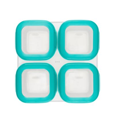 Tot 4-Piece Baby Blocks Freezer Storage Containers