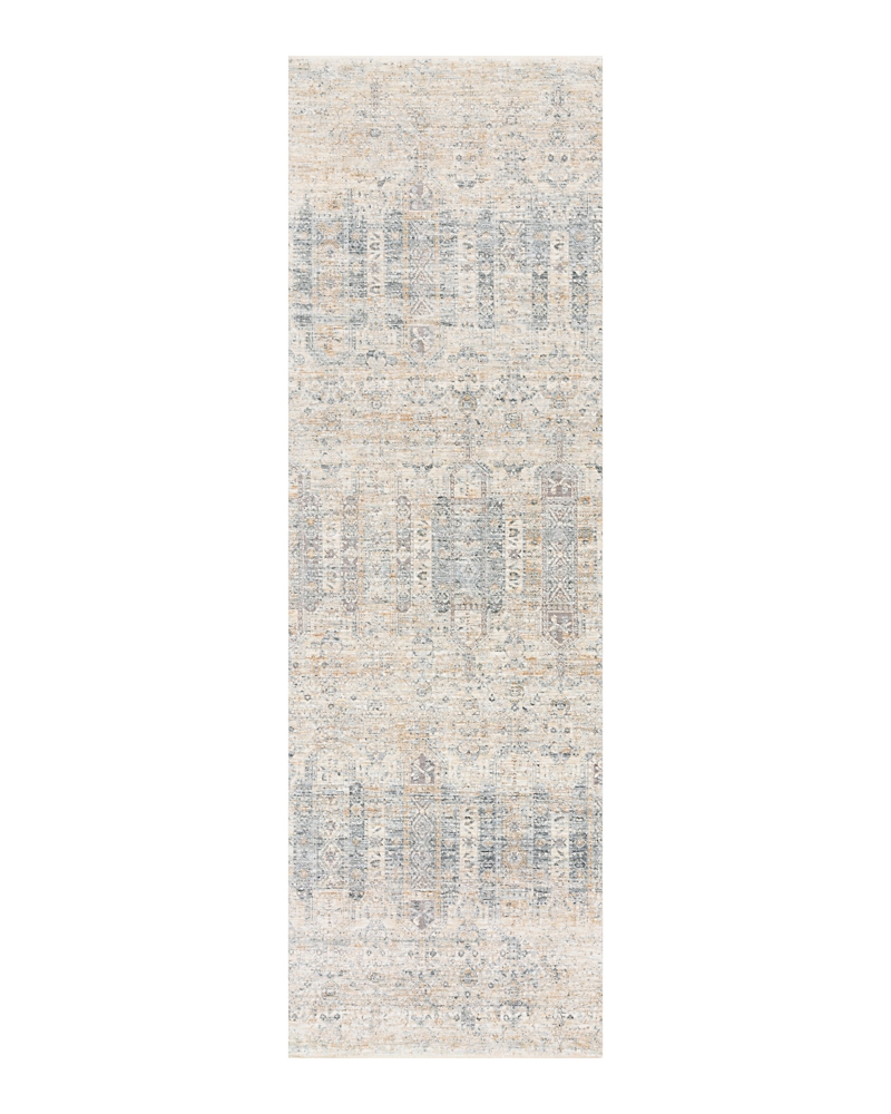 Loloi Pandora Pan-02 Runner Area Rug, 2'6 X 16' In Ivory/mist