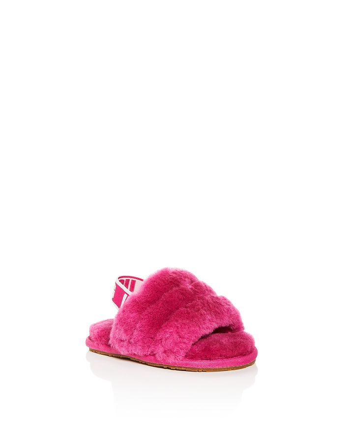 UGG UGG Girls Fluff Yeah Shearling Slingback Slippers Toddler