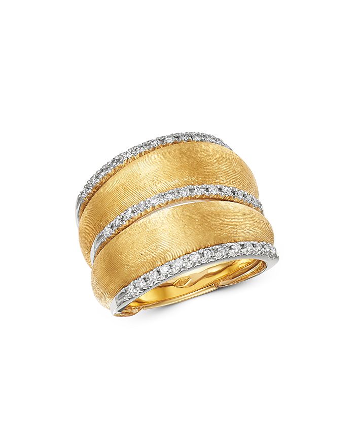 Marco Bicego 18k Yellow Gold Lucia Diamond Wide Ring In White/gold