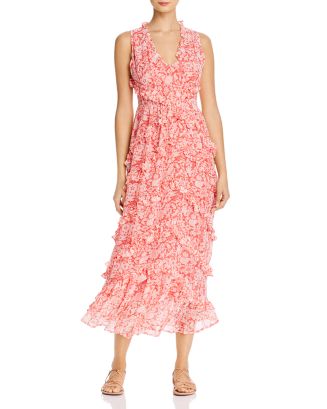 Banjanan Gizela Ruffled Floral Print Maxi Dress | Bloomingdale's