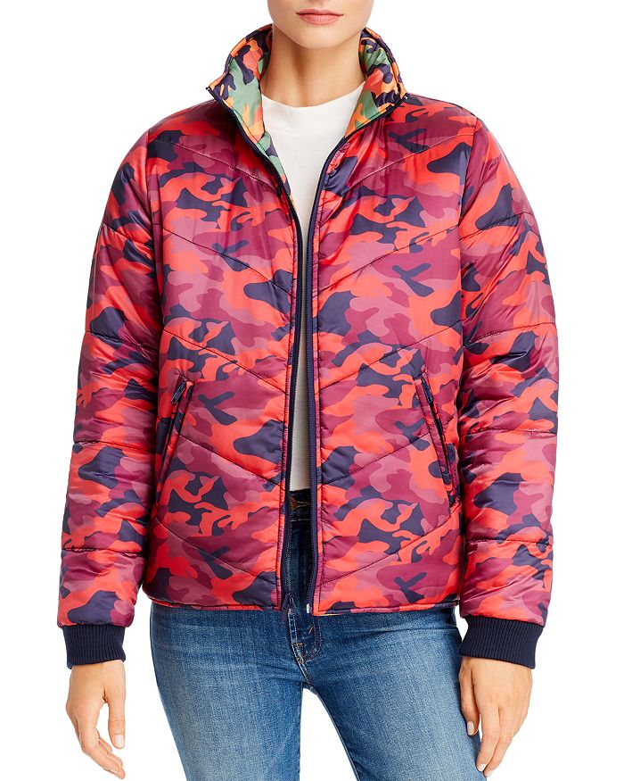 Reversible camo cheap puffer jacket