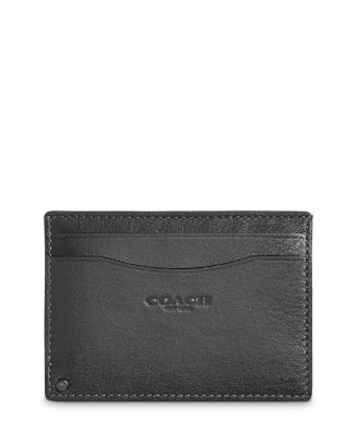 COACH Leather Swivel Card Case | Bloomingdale's