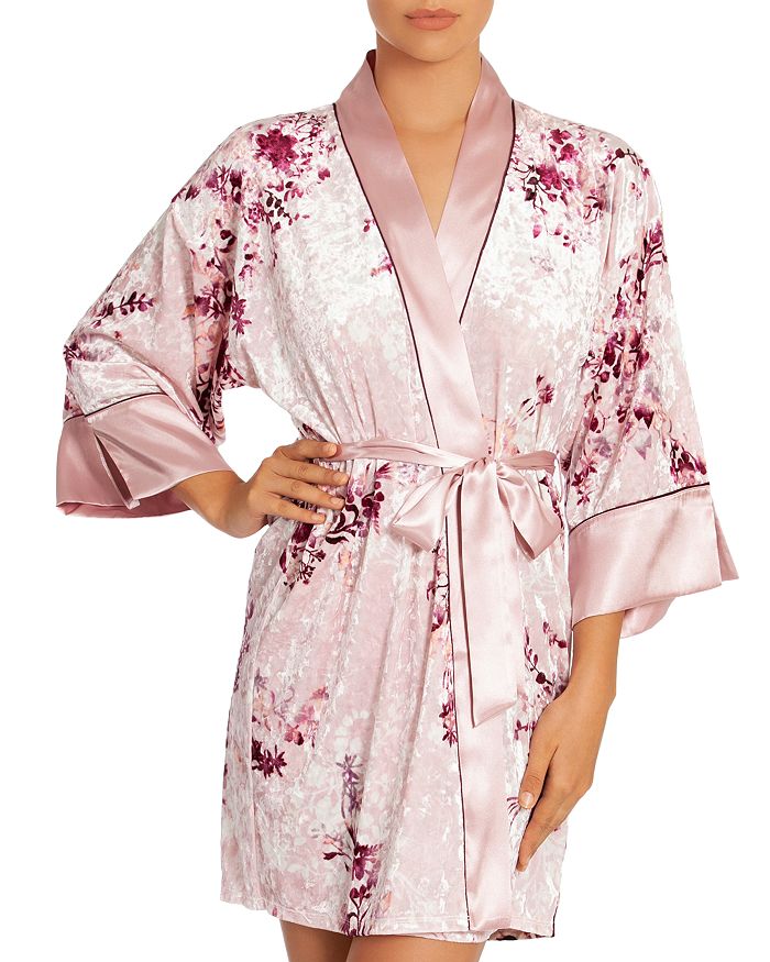 IN BLOOM BY JONQUIL IN BLOOM BY JONQUIL FLORAL CRUSHED VELVET WRAPPER dressing gown,ALP130