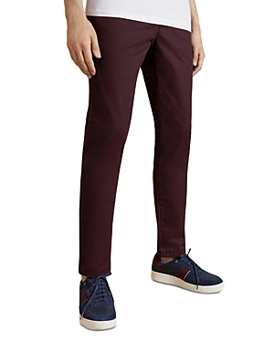 Ted Baker Seenchi Slim Fit Chinos In Purple