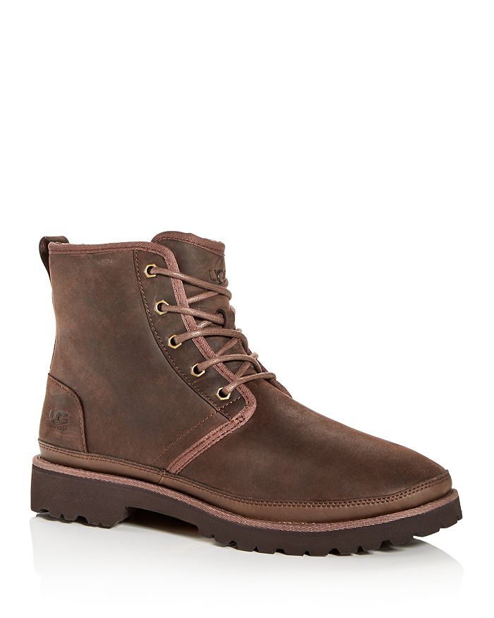 Ugg Men's Harkley Waterproof Nubuck Leather Boots In Brown