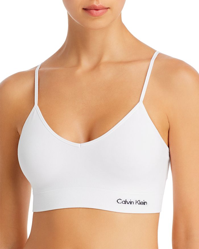 Calvin Klein Solar Lightly Lined Bralette In White