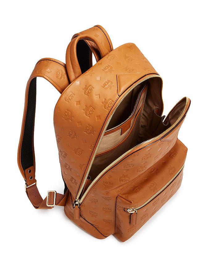 Shop Mcm Neo Duke Logo Monogram Backpack In Black