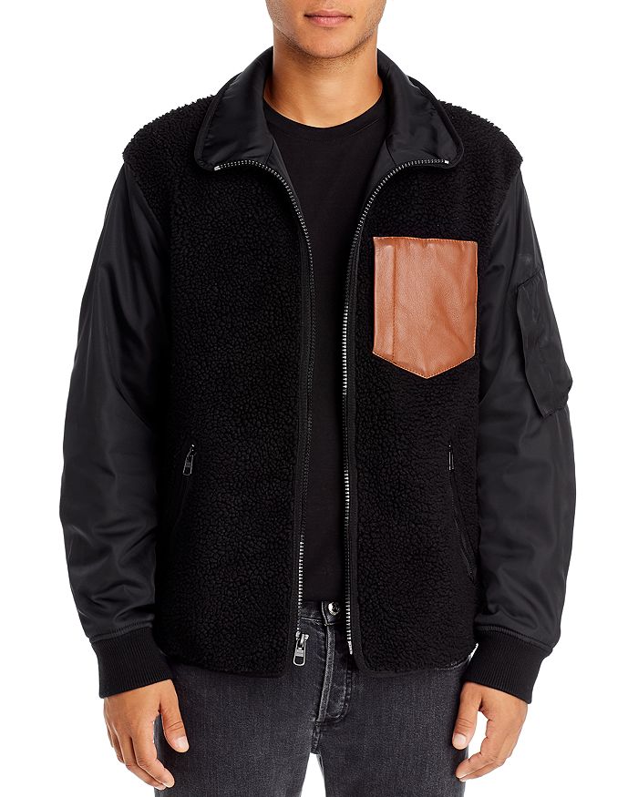 COACH Fleece MA1 Regular Fit Jacket | Bloomingdale's