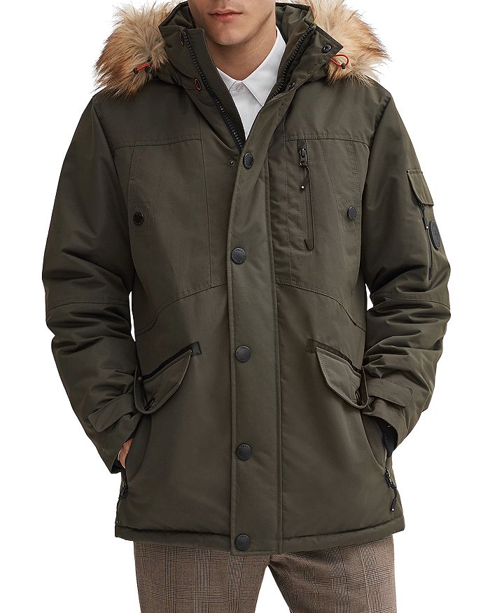 Noize Faux Fur Trim Regular Fit Parka Bloomingdale S