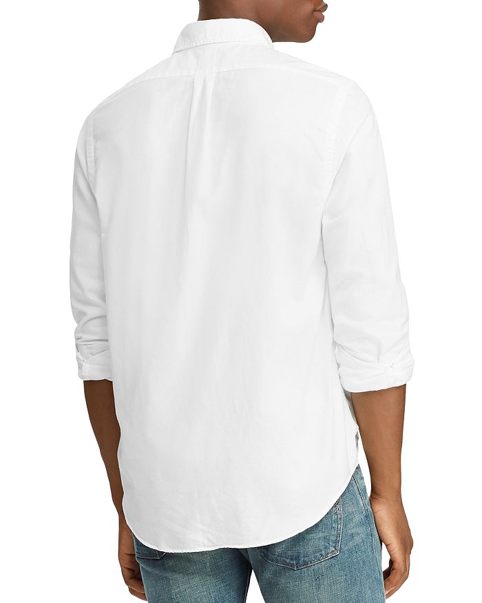 Shop Polo Ralph Lauren Classic Fit Long Sleeve Cotton Oxford Button Down Shirt In White
