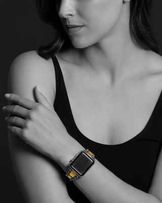 Smart Caviar Stainless Steel 18K Gold Apple™ Watch Bracelet, 38-44mm