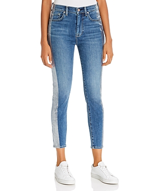 7 FOR ALL MANKIND HIGH-WAIST ANKLE SKINNY JEANS IN B(AIR) AUTHENTIC DESTINY 3,AU8229137