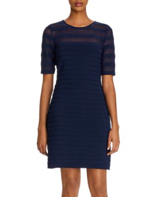 adrianna papell illusion sheath dress