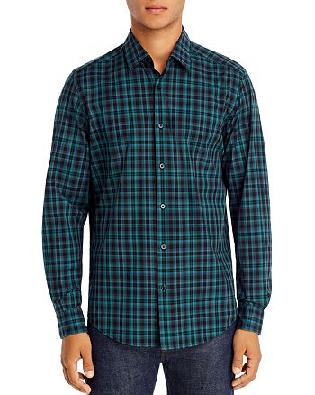 BOSS Lukas Plaid Regular Fit Shirt | Bloomingdale's