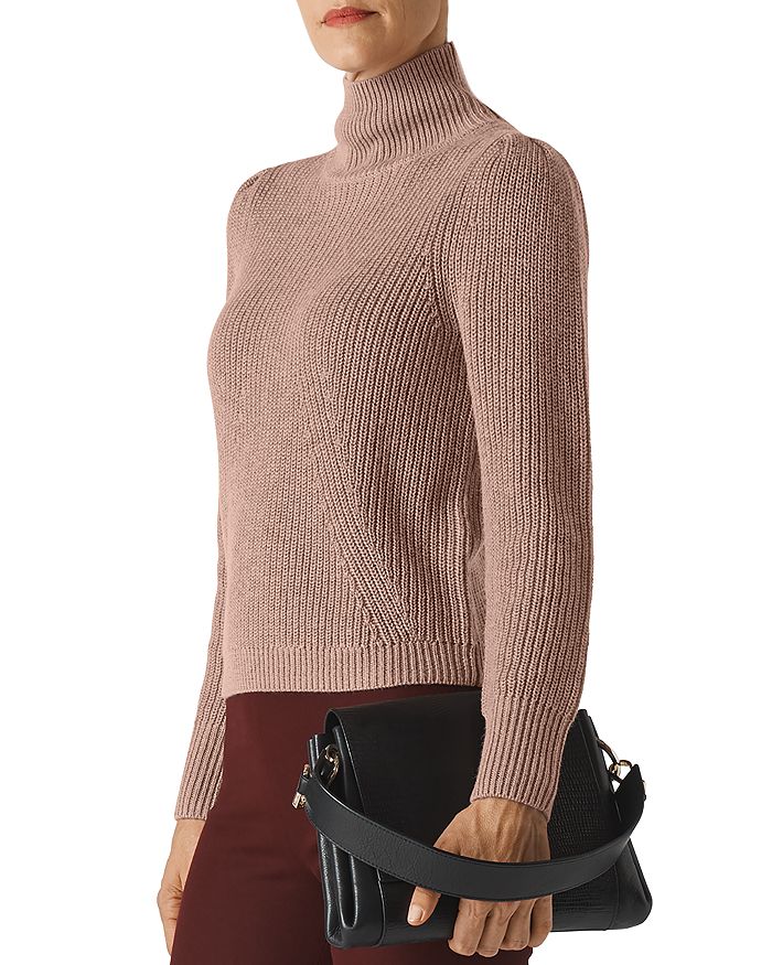 Whistles Puffed-shoulder Sweater In Neutral