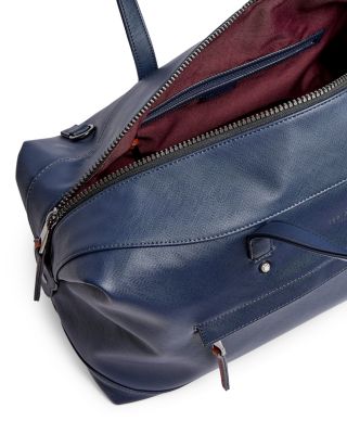 barbour rambler leather holdall