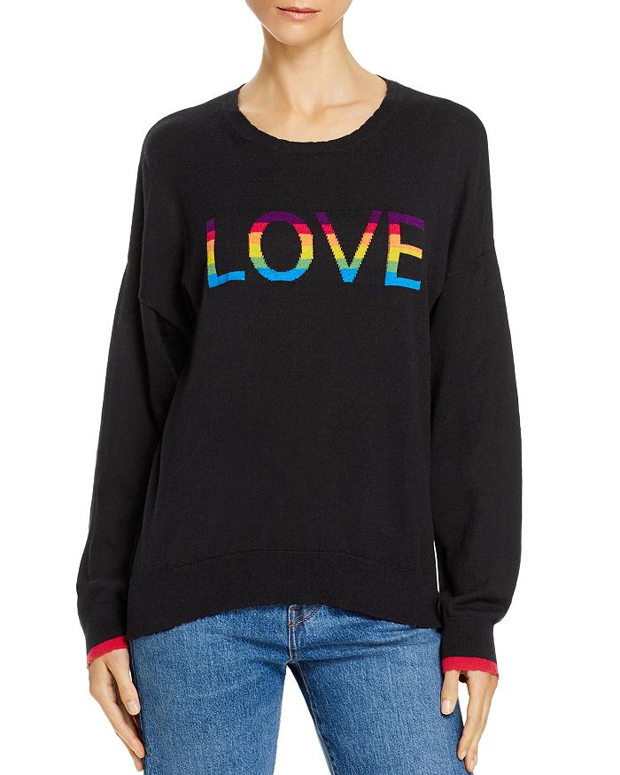 Sundry Rainbow Love Sweater - 100% Exclusive In Black