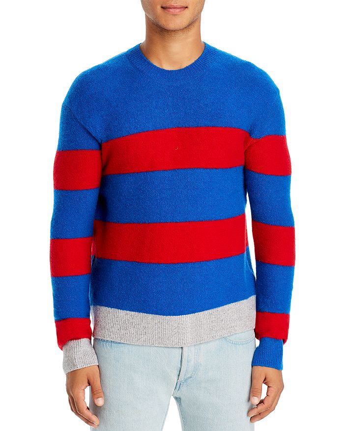 Andersson Bell Striped Sweater In Blue/red