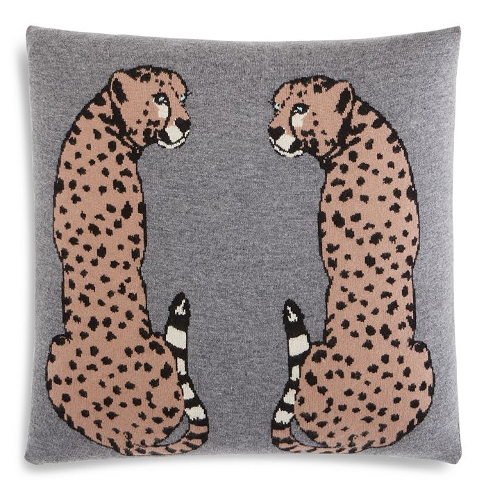 Aqua Cheetah Decorative Pillow 20 X 20 100 Exclusive
