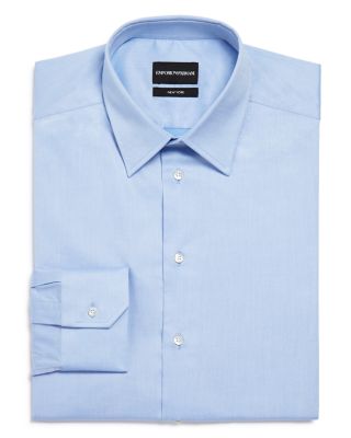 Emporio Armani - Solid Regular Fit Dress Shirt