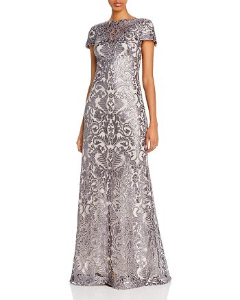 Tadashi Shoji Embroidered Sequin Gown | Bloomingdale's