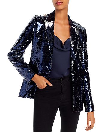 AQUA - Sequined Open-Front Blazer - 100% Exclusive