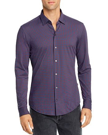 Boss Robbie Performance Stretch Geometric Print Slim Fit Shirt Bloomingdale S
