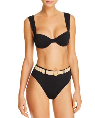 Balconette Rhinestone Tricot Bikini Top – WeWoreWhat