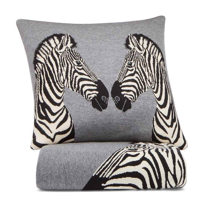 Aqua Zebra Decorative Pillows Throws Bloomingdale S