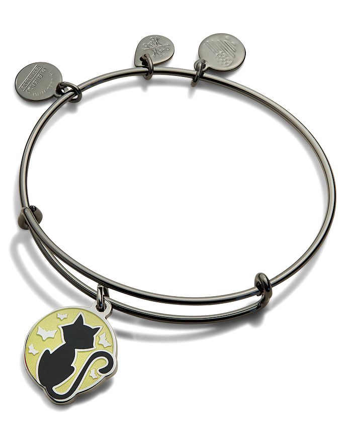 Alex and ani top black cat bracelet