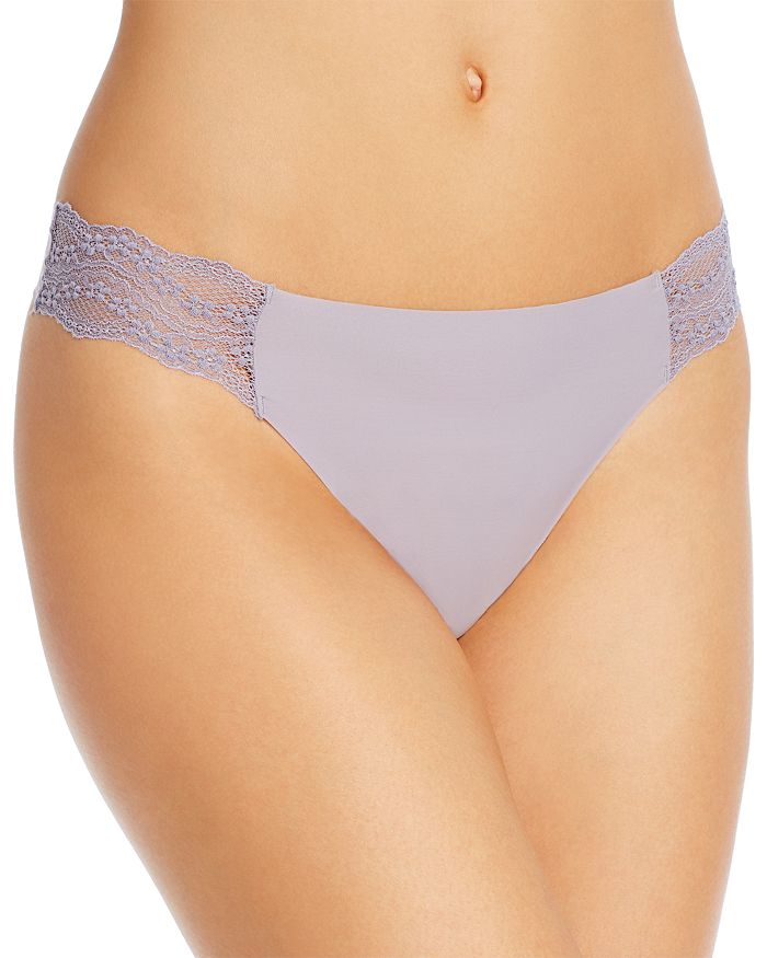 B.tempt'd By Wacoal B.bare Thong In Minimal Gray