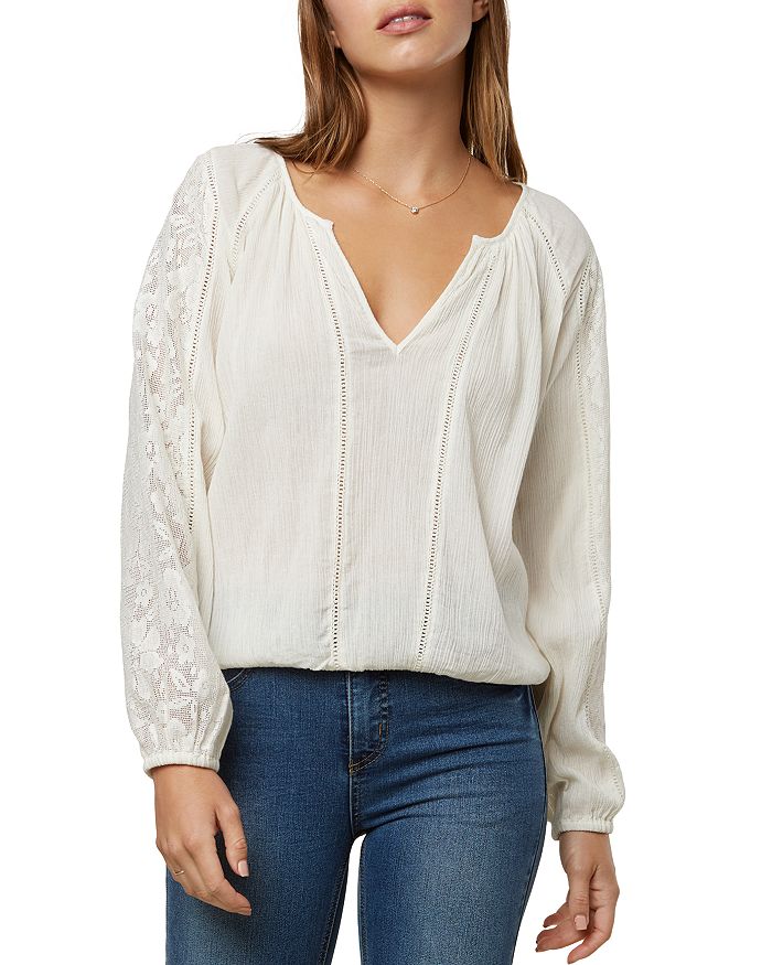 O'Neill Lariviere Lace-Inset Top | Bloomingdale's