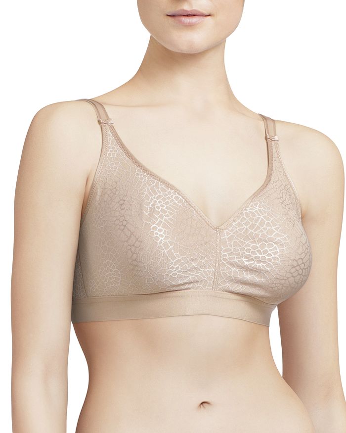 Shop Chantelle C Magnifique Full-bust Wire-free Bra In Ultra Nude