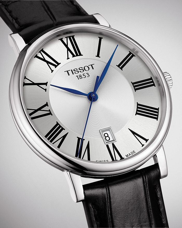 Shop Tissot Carson Premium Watch, 40mm In Silver/black
