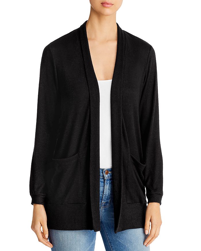 B Collection By Bobeau Elissa Open Cardigan In Black