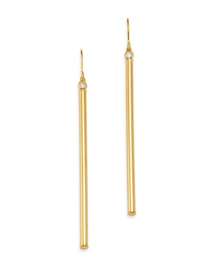 Bloomingdale's - Diamond Column Drop Earrings in 14K Yellow Gold - 100% Exclusive