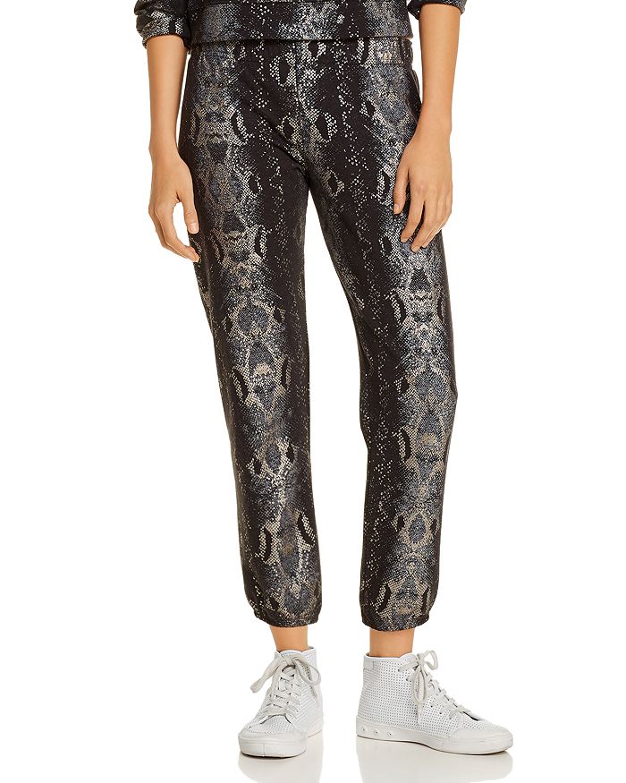 Snake print sweatpants on sale