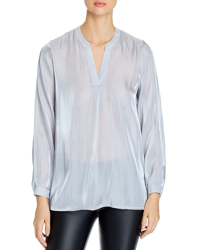 VINCE CAMUTO IRIDESCENT LONG-SLEEVE TOP,9169019