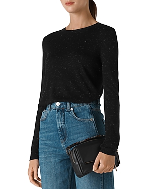 Whistles Annie Sparkle Sweater In Black Multi