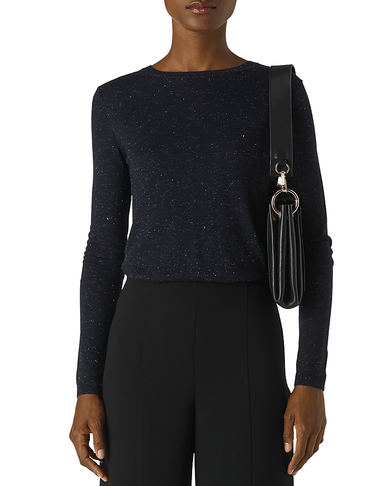 Whistles Annie Sparkle Sweater In Navy