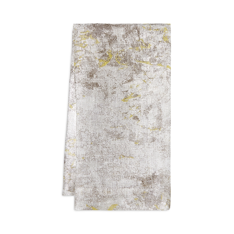 Mode Living Set Of 4 Argento Napkins In Gray/lime