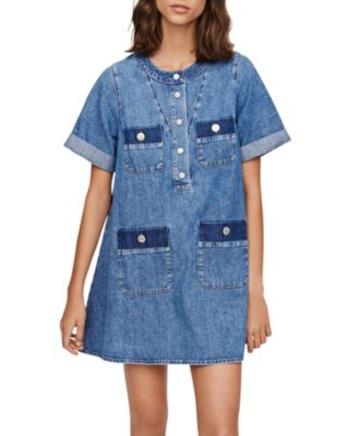 maje denim dress